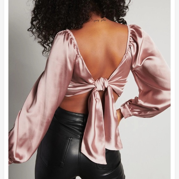 Garage satin tie back top size L - Picture 1 of 4
